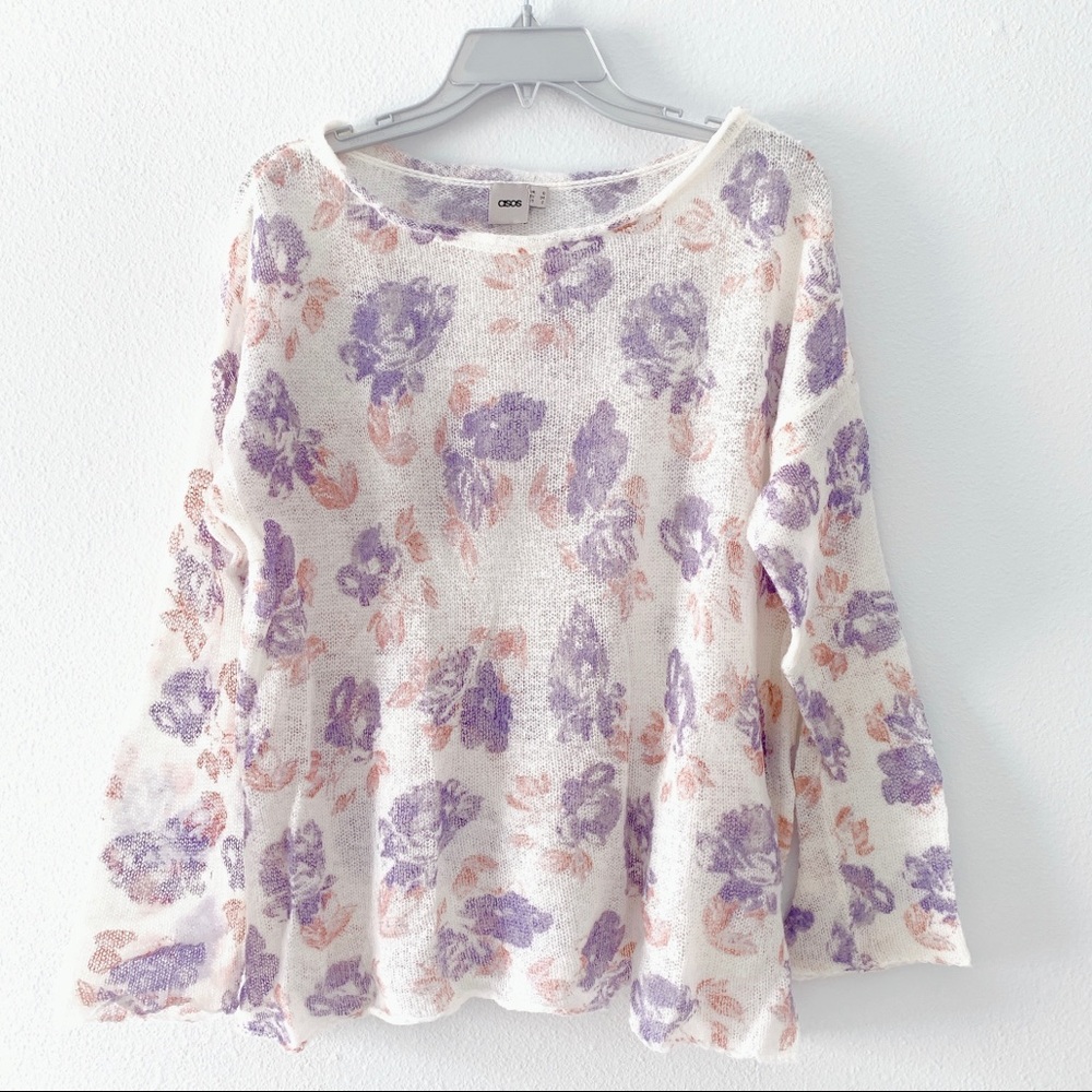 ASOS floral print sweater